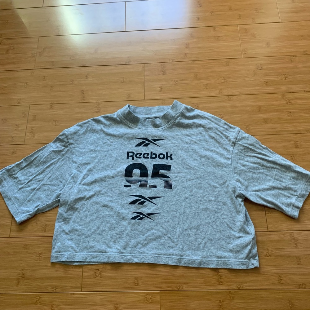 Reebok athletic mock neck crop top